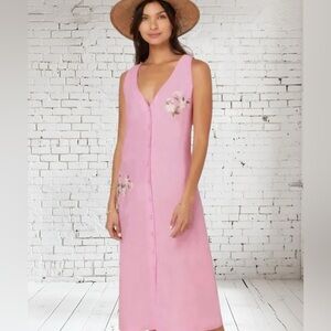 Fanm Mon x Andie The Anamur Button-Up Dress Large & XL NWT | Boutique Collab